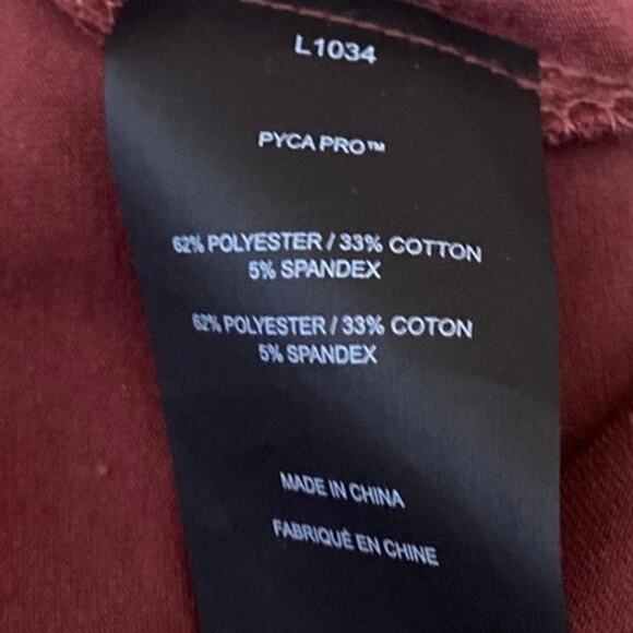 Cuts Elongated Men's Red Long Sleeve Henley Pullover Tee T-shirt Top Size M - Picture 4 of 4